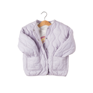 Purple quilted jacket